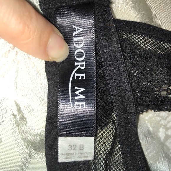 Adore Me Black and Purple bra - Picture 2 of 3